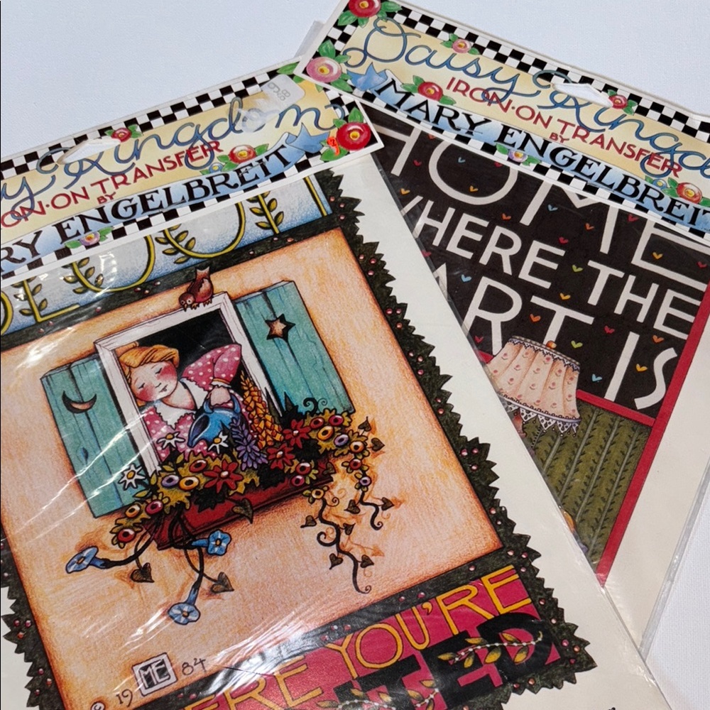 Mary Engelbreit Iron-On Transfers VTg Mary Engelbreit Home is where the heart is
